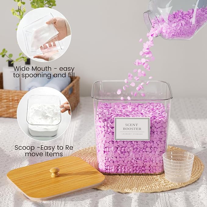 Laundry Pods Storage Container, Detergent Powder Container, - Image 2
