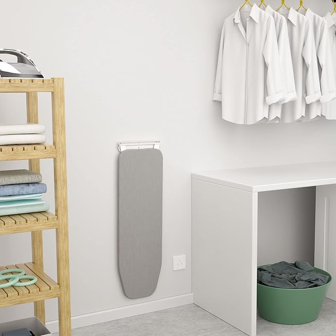 39x13inch Wall Mounted Ironing Board, Foldable Drop Down Ironing Board Cabinets - Image 4
