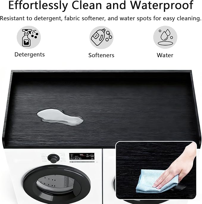Fabuday Wood Washer Dryer Countertop - Image 6