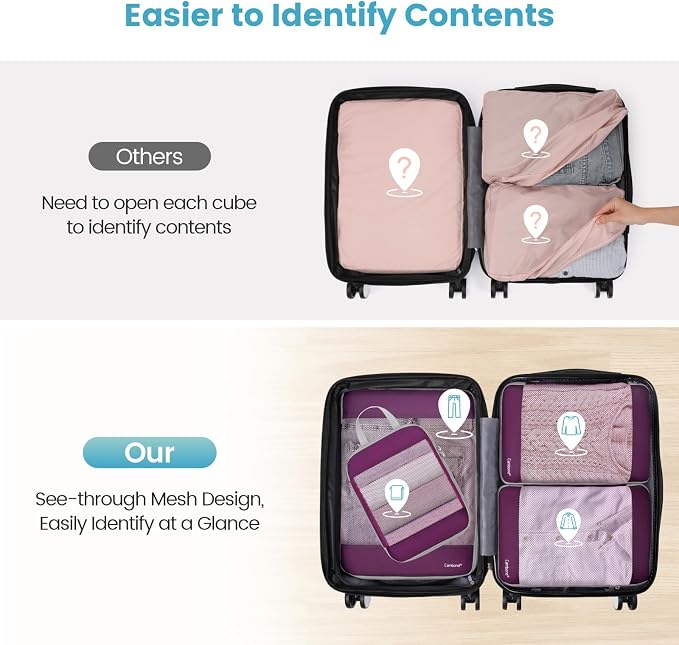 Cambond See Through Mesh Compression Packing Cubes - Image 4