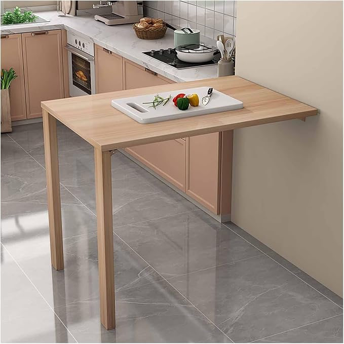 Fold Down Wall Mount Desk, Wall Mounted Drop Leaf Table, Heavy Duty Small by Unknown