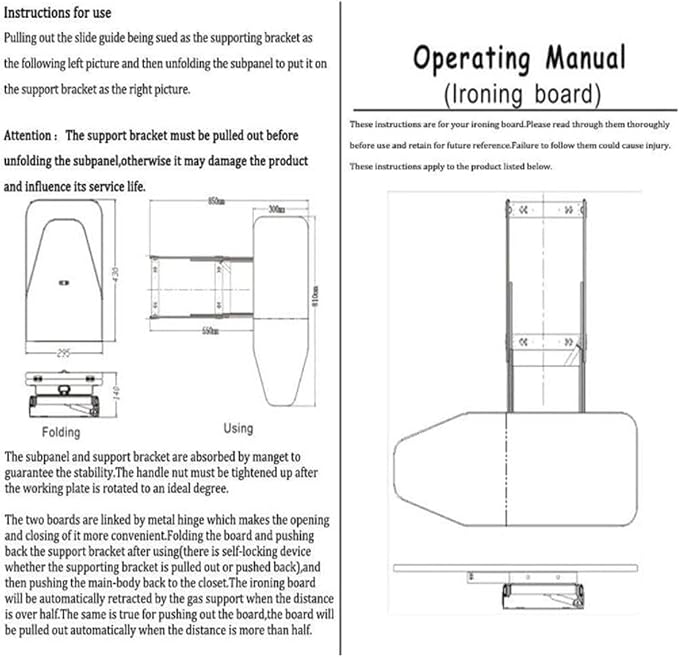 Ironing Board Folding Wooden Ironing Board - Image 3