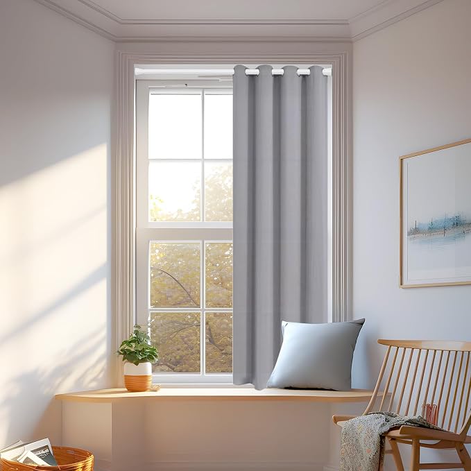 Tension Rod for Windows 28 to 48 Inch, Spring Curtain Rods No Drilling 7/8" - Image 5