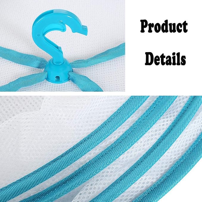 Sweater Hanging Dryer, Folded Mesh Clothes Hanging Dryer Foldable Drying Rack - Image 4