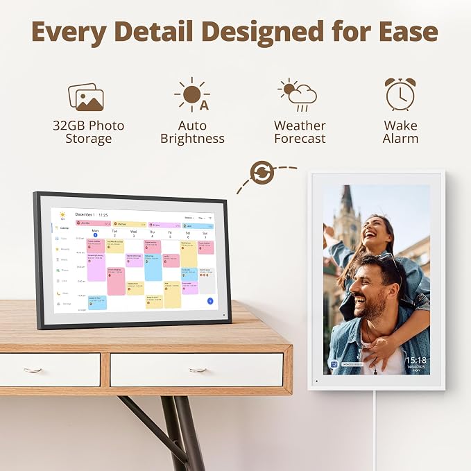 Digital Wall Calendar 15.6 Inch – Interactive Touch Screen Electronic Calendar - Image 7