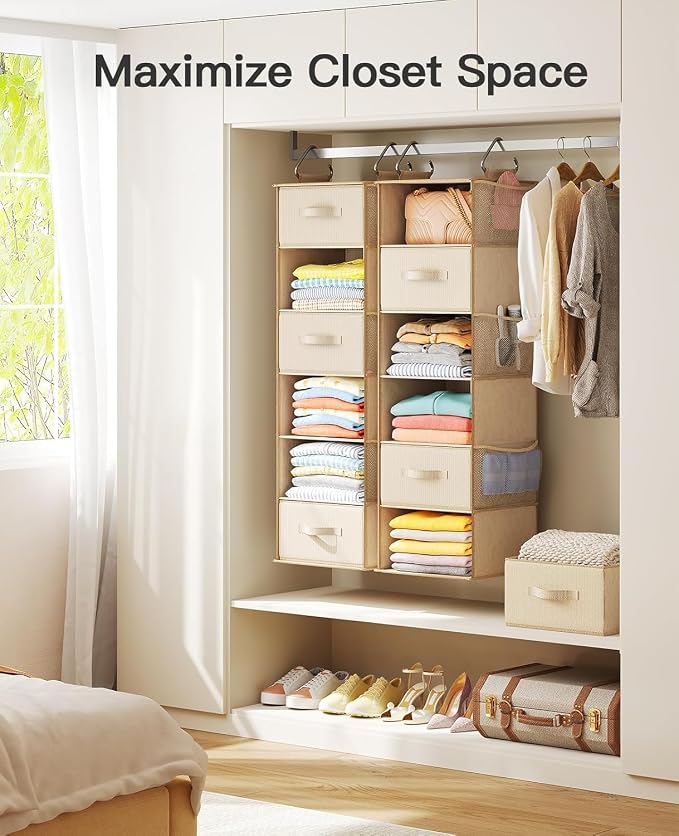 Pipishell 6-Shelf Hanging Closet Organizer, - Image 7