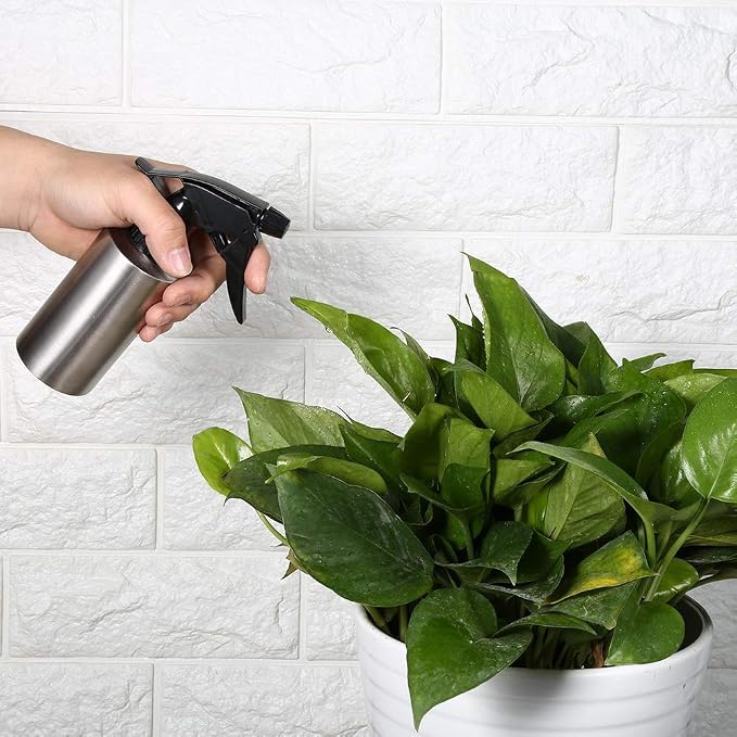 Cyrank Stainless Steel Spray Bottle, Fine Mist Sprayer Empty Refillable - Image 3