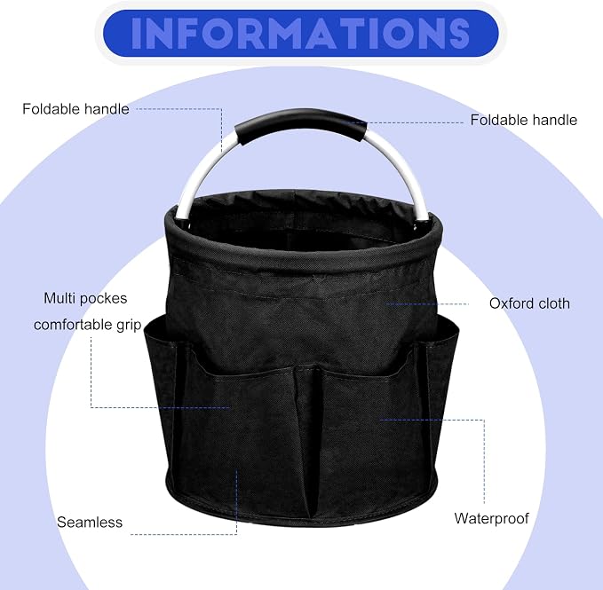 Cleaning Caddy for Cleaning Supplies, 17L Cleaning Supply Caddy - Image 3