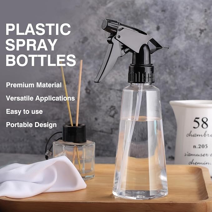 Plastic Spray Bottles, 2 Pack Water Fine Mist Spray Bottles - Image 4