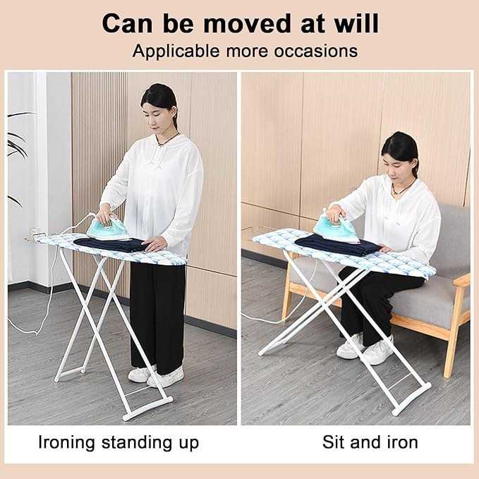 Ironing Board, Freestanding Full Size Iron Table - Image 3
