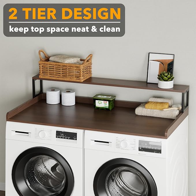 SpaceAid 2-Tier Washer Dryer Countertop, Laundry Topper - Image 5
