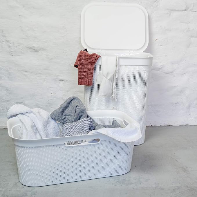 Rotho, Laundry collector 50 l, Plastic BPA white - Image 5