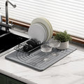Stone Dish Drying Mat for Kitchen Counter Diatomaceous Earth Drying Mat by SlowSLog