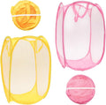 2Pcs Popup Mesh Laundry Baskets, Collapsible and Portable Laundry Hamper by Unknown