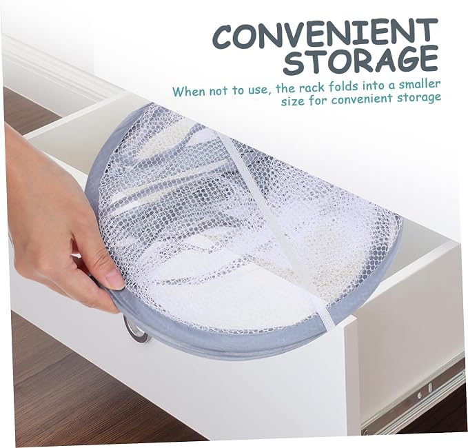 Efficient Air Dry Mesh Flat Mesh Drying Hanger Space-Saving Sweater Drying Rack - Image 9