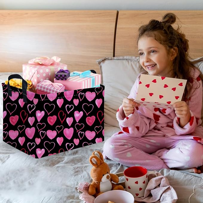 Rectangular Valentine's Day Gift Basket, nursery basket, Girls gift baskets - Image 5