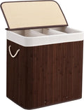 150L Laundry Hamper with lid, 3-Section Clothes Laundry Basket with Handles by Aliphonbyningge_ysHOME