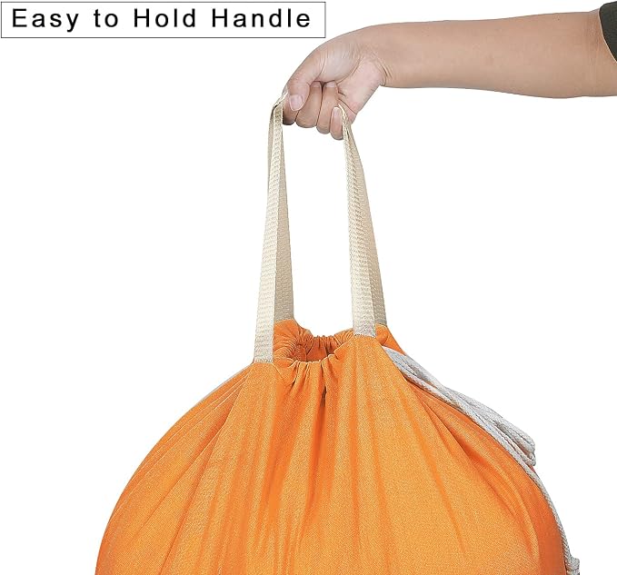 Heavy Duty Laundry Bag with Drawstring and Handle, Extra Large Travel Dirty - Image 3
