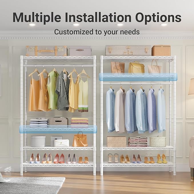 VIPEK V1 Wire Garment Rack 4 Tiers Heavy Duty Clothes Rack - Image 3