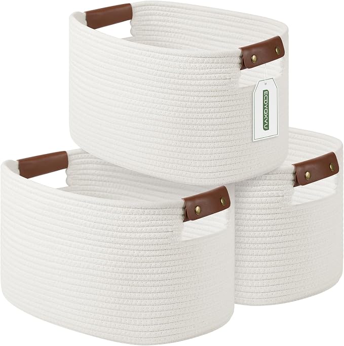 Cotton Rope Basket, Storage Baskets by ECDYQXVU