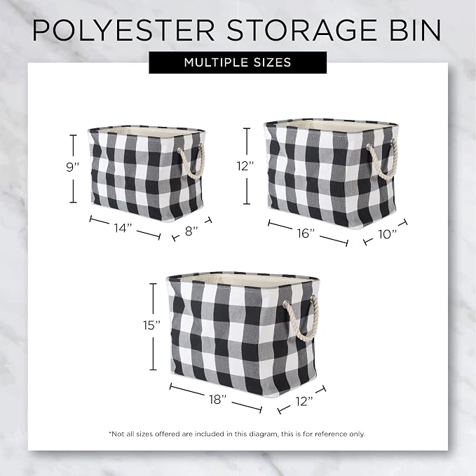 DII Polyester Container with Handles, Lattice Storage Bin - Image 10