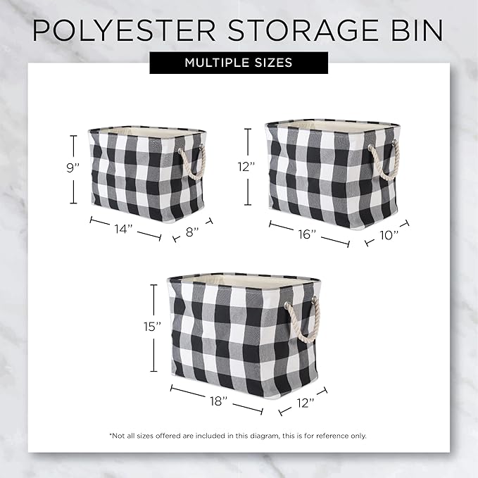 DII Polyester Container with Handles, Lattice Storage Bin - Image 10
