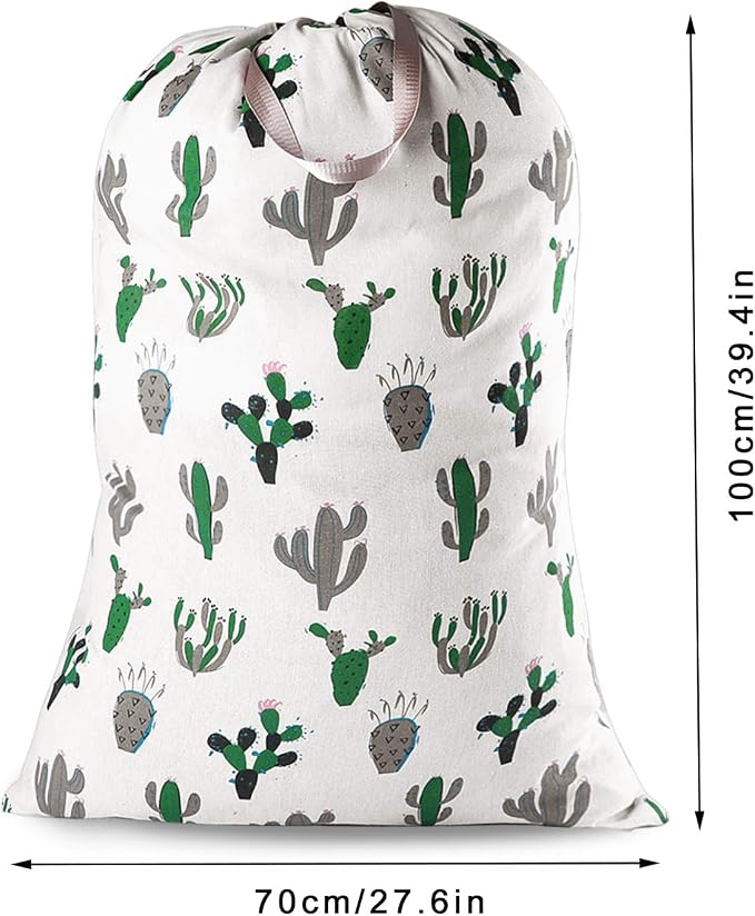 Extra Large Laundry Bag with Drawstring and Handle, Heavy Duty Travel Dirty - Image 2