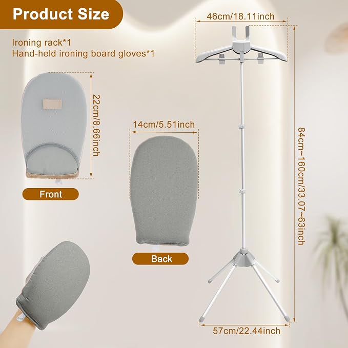 Garment Steamer Rack, Foldable Garment Steamer Stand, Garment Hanger Stand - Image 2