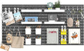 8-Pack 22"x44" Plastic Pegboard Panels Durable Modular Organizer Boards by RIVTUNTOOLS