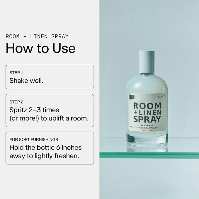 DedCool Room + Linen Spray | Mochi Milk | Natural Fabric & Linen Spray | - Image 5