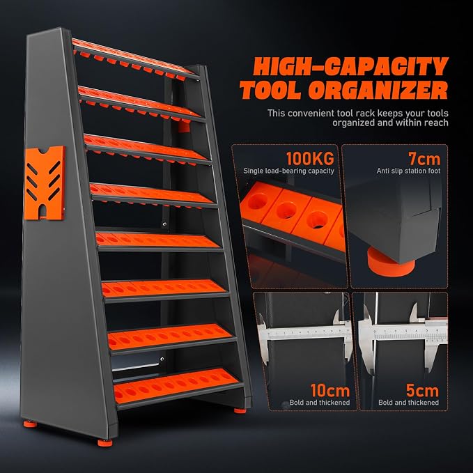 NUOBESTY CNC Tool Rack, BT40/CAT40 Tool Rack Organizer - Image 3