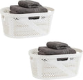 Mind Reader 40L Ventilated Laundry Baskets, Lightweight Clothes Hamper by MindReader
