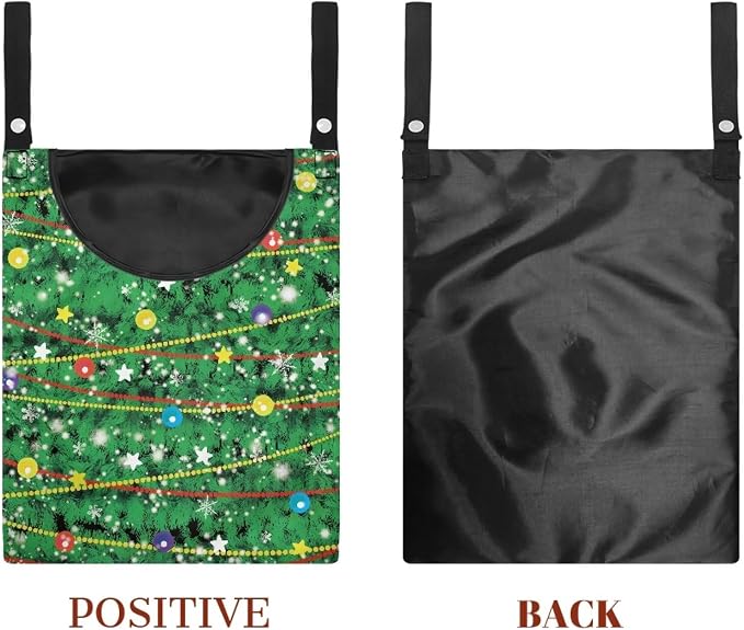 Christmas Tree Lights Clothes Pin Hanging Bag Clothespin Storage Bag Portable - Image 7