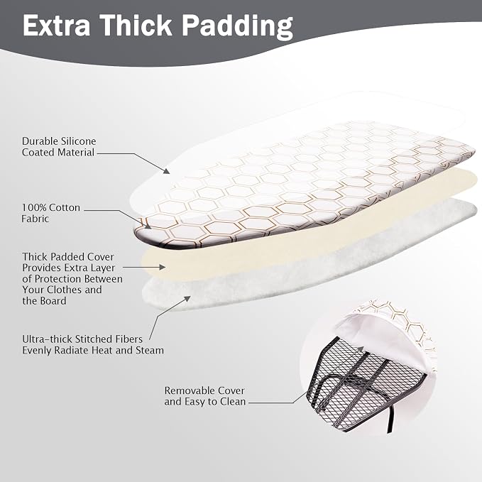 SheeChung Small Tabletop Ironing Board 32" Lx12 W, Folding Ironing Board - Image 5