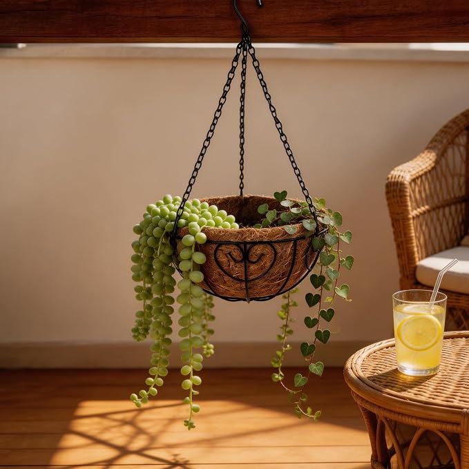 LX7 3-Pack Hanging & Wall-Mounted Plant Baskets - Image 4