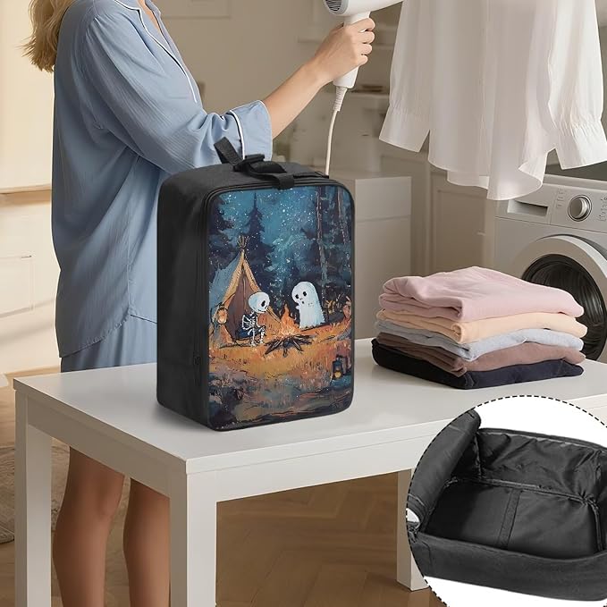 Garment Steamer Case Christmas Ghost Skull Lightweight Travel Iron Storage Bag - Image 3