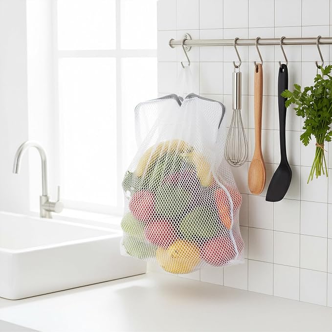 2Pcs Mesh Hanging Laundry Bags, Wash Bag - Image 8