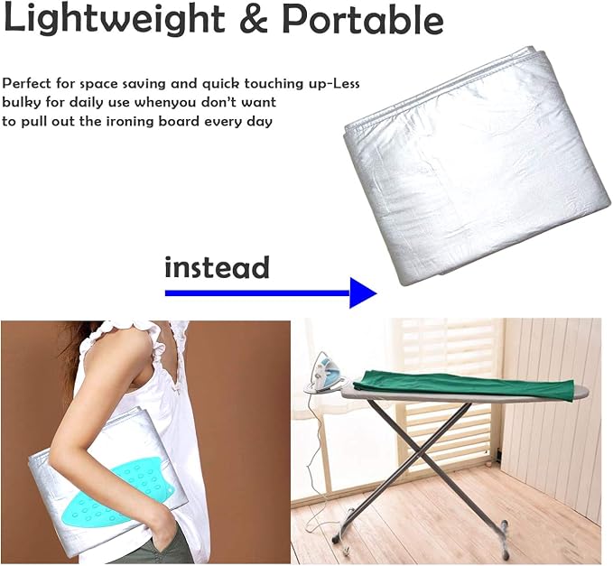 Ironing Mat, Extra Large Thickened Ironing Blanket Portable Ironing Pad - Image 4