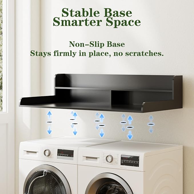 2-Tier Washer Dryer Countertop, Laundry Room Organization and Storage, 27.6" x - Image 4