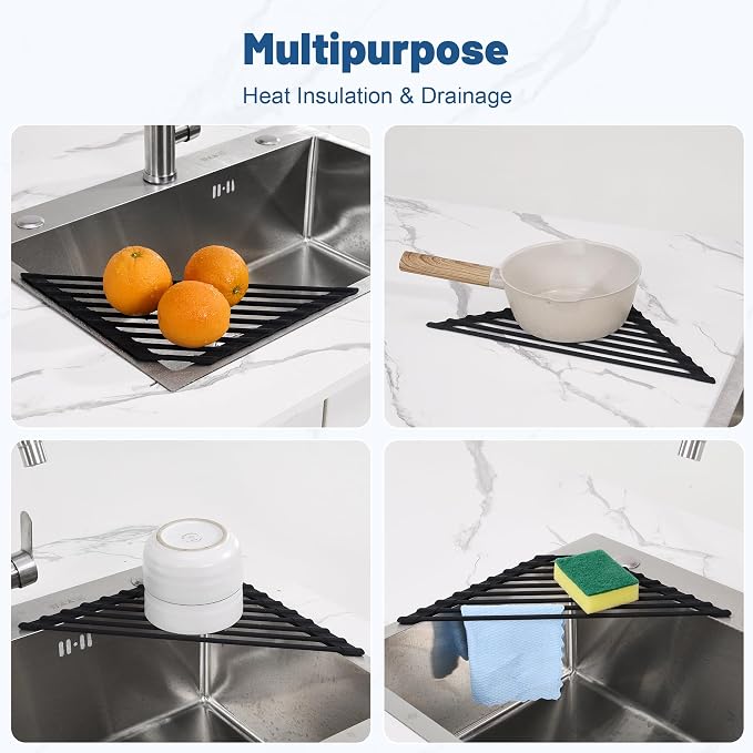Triangle Roll Up Dish Drying Rack - Image 5