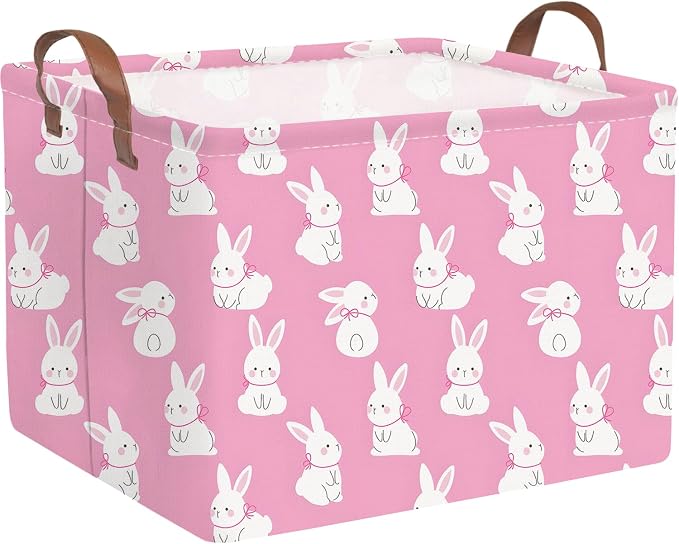 Rectangular Cute Easter basket, Easter basket empty, Storage Basket by FXOCSHE