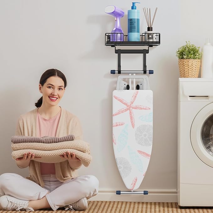 ORLESS Ironing Board Hanger Metal Wall Mount Iron and Ironing Board Holder - Image 2