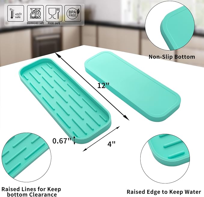 Silicone Kitchen Sink Organizer Tray - Image 2