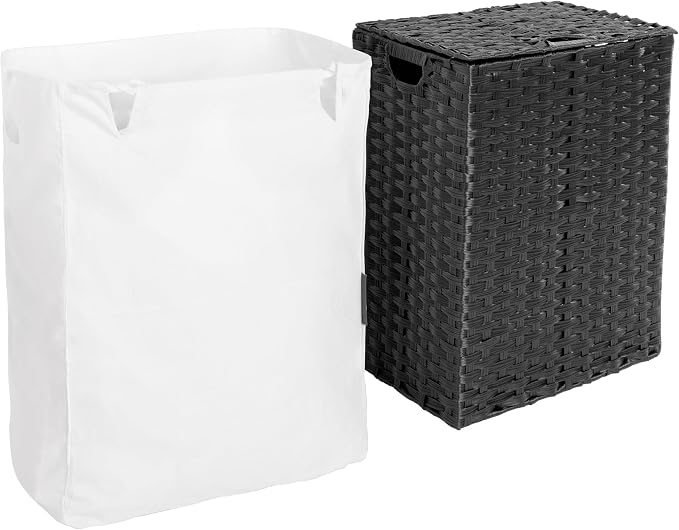 Seville Classics Premium Handwoven Portable Laundry Bin Basket - Image 8
