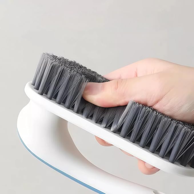 2 PCS Soft Bristle Shoe Brush Set – Long Handle & Short Handle Scrubbing - Image 2