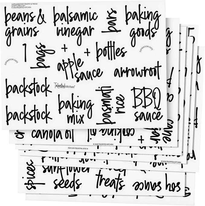 Talented Kitchen 158 Food Container Labels - Image 9