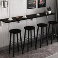 Wall Mounted Folding bar Table, Wooden Wall Dining Table, Narrow Long Floating by Unknown
