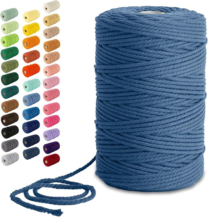 Nook Theory Macrame Cord - 3mm 220 Yards Cotton Rope by NookTheory