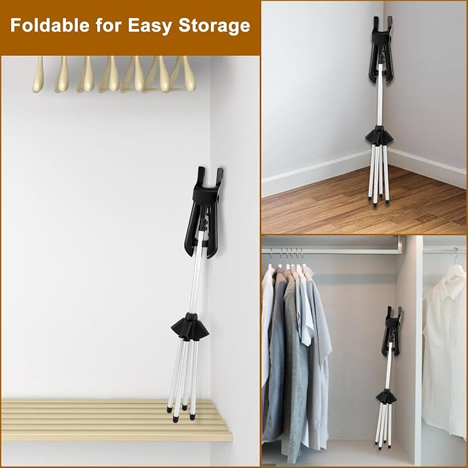 Garment Steamer Rack, Foldable Garment Steamer Stand, Garment Hanger Stand - Image 6
