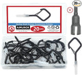 20 Sets Q-Hanger Hooks with Safety Buckle, Windproof Screw -in Hooks by AIMUNOK